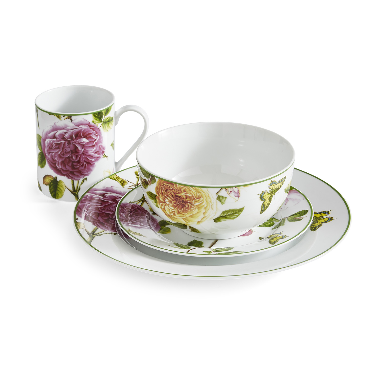 Home 16 Piece Set, Roses image number null